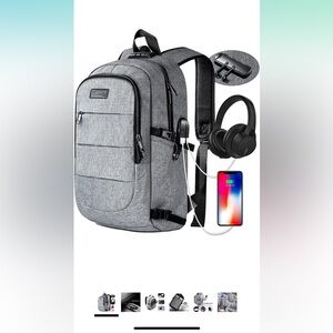 Laptop Backpack unisex AntiTheft Water Resistant Travel 15.6 Inch Computer Bag
